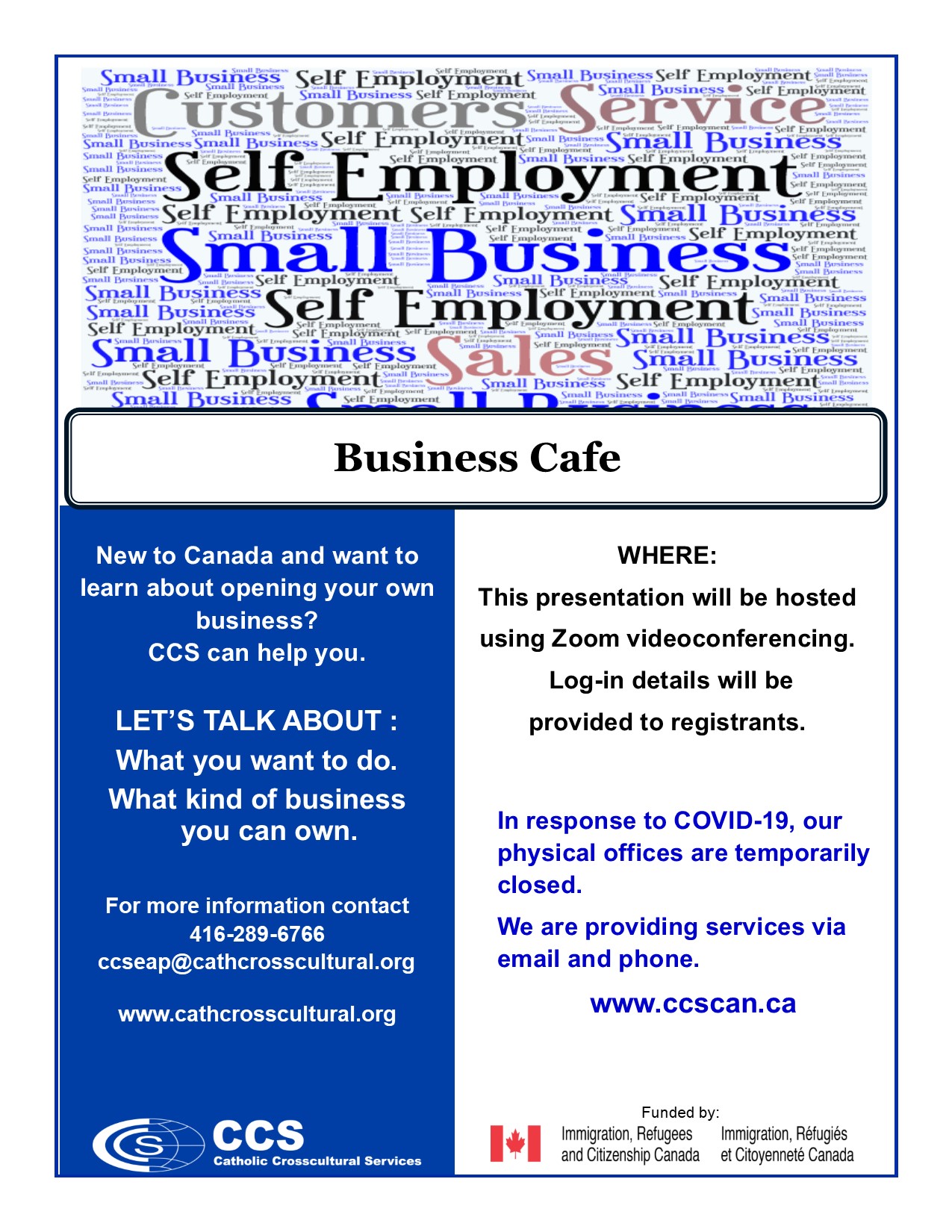 Business Cafe flyer online