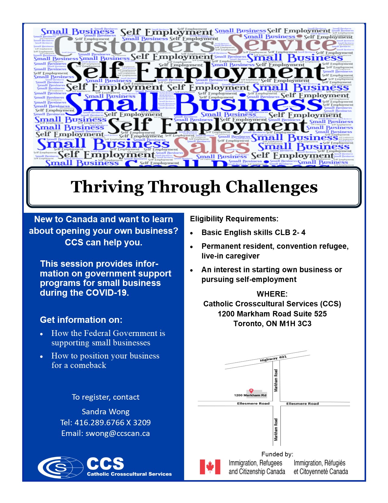 Thriving Through Challenges flyer
